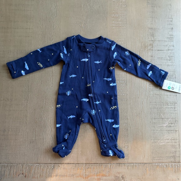 Carter's Other - Carter’s Newborn Boy Two Way Zipper Footie